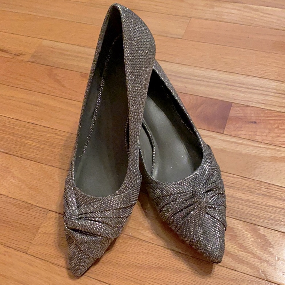 Ladies sparkle kitten heel